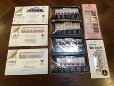 LOT Of  9 Nail Wraps In Sealed Packages From Color Street, Gloss & Nail Scratch
