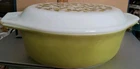 Vintage Pyrex Green Olives Casserole Or Vegetable Dish