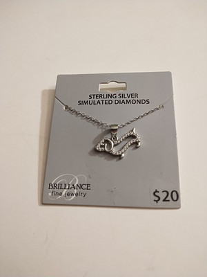 Sterling Silver Dog Pendant  Brilliance Jewelry Company