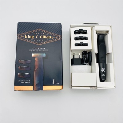 King C. Gillette Style Master Bartschneider für Männer mit 1 austauschbaren 4D-K