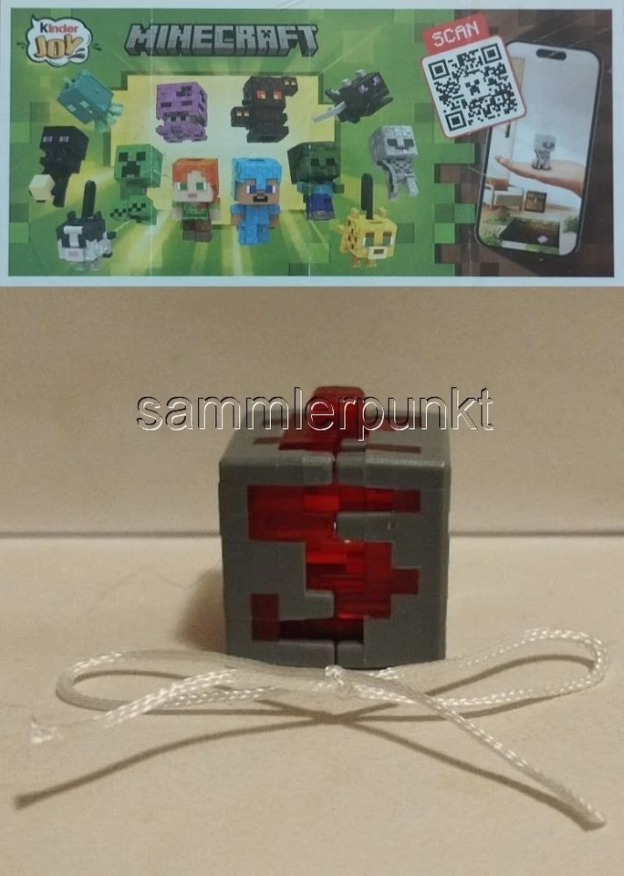 NEU***REDSTONE ORE + BPZ (VC334A) aus Minecraft / Kinder Joy***NEU - Bild 1 von 1