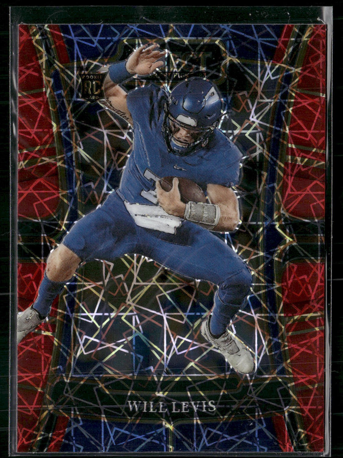 2023 Panini Select Draft Picks #3 Will Levis Red Lazer Prizm