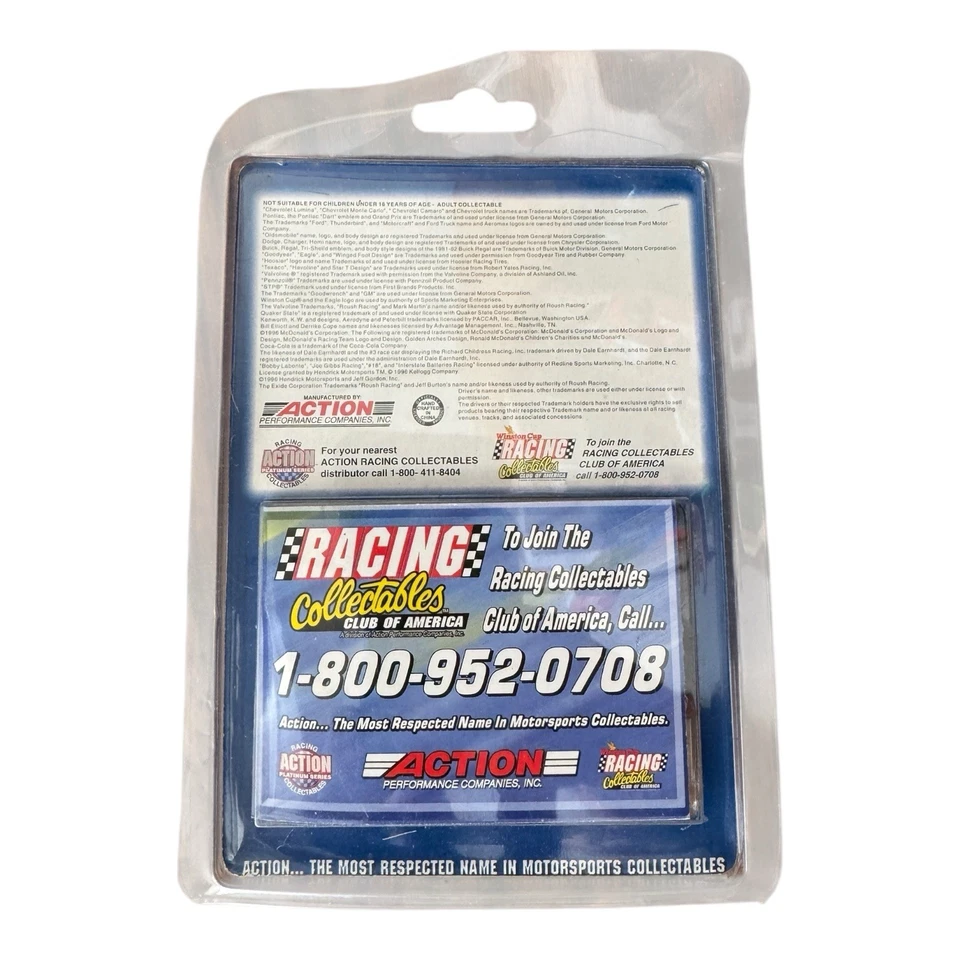 Jeff Burton 1996 Action Platinum serie 99 Exide 1:64 Foto 2 de 2