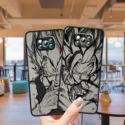 Anime Goku Vegeta Frosted Translucent Phone Case For Xiaomi Mi Poco X5 X4 X3 M5S