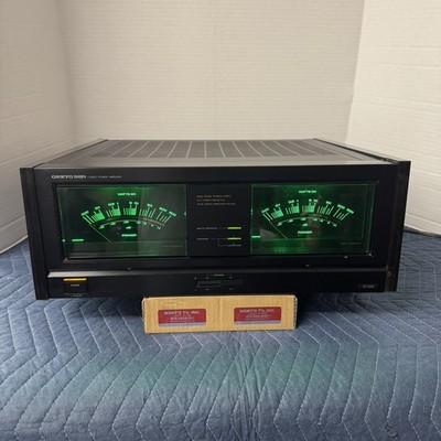 ONKYO INTEGRA M-504 STEREO POWER AMPLIFIER - 165 WPC - SERVICED -CLEANED -TESTED