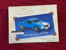 Hallmark 2002 Classic American Cars 1970 Ford Mach I Mustang Ornament