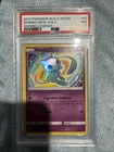 2017 POKEMON SUN & MOON SHINING LEGENDS #40 SHINING MEW-HOLO PSA 7