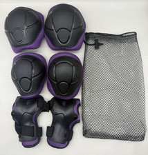 Kids Protective Gear Knee Pads For Kids Protective Set Knee  Elbow Pads Purple