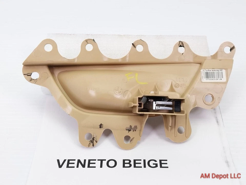 BMW 535i 528i 550i GT F07 2012 manija de la puerta del conductor delantera izquierda interior beige Foto 2 de 4