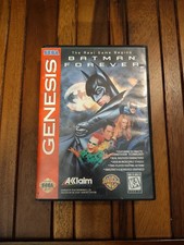 Batman Forever Sega Genesis 1995 Acclaim Tested & Cleaned Working With Poster