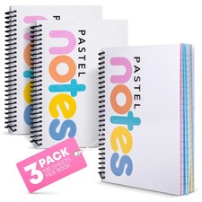 Spiral Notebook, 5x7 Inch Notebooks - Wirebound College Ruled Note Books, Bri...