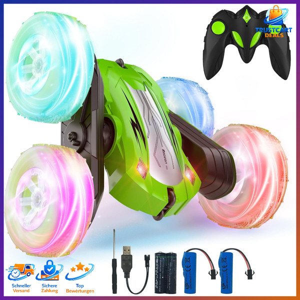 Ferngesteuertes Auto Rc 2.4Ghz 4WD 360° Flipper Drift Spielzeug FüR Kinder 6-9-image