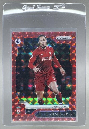 Virgil van Dijk 2019 Panini Prizm Premier League #86 Red Mosaic /109