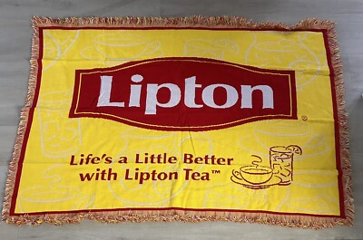 Vintage (Lipton Ice Tea)Throw Blanket With Fringe 58 x41  The Northwest Company