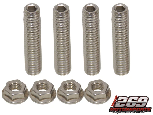 CARB STUD KIT BOLTS STAINLESS STEEL HOLLEY EDELBROCK CARBURETOR SBC BBC FORD SBF