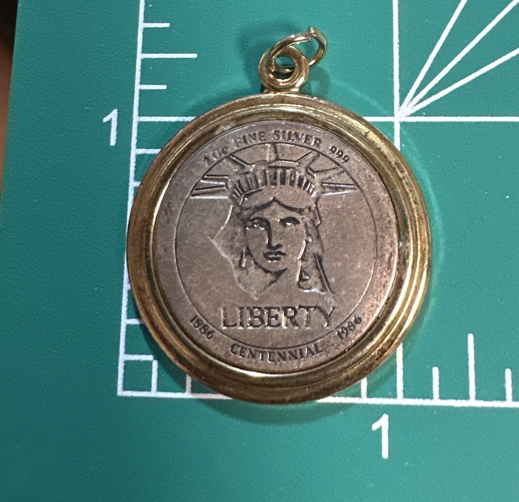 1886-1986 Centennial Statue Of Liberty Authentic Meta… - Gem