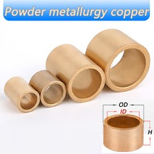 3-60mm ID Bronze Bushing Bearing Shaft Sleeve Shim Spacer Oily Sleeveing Bearing