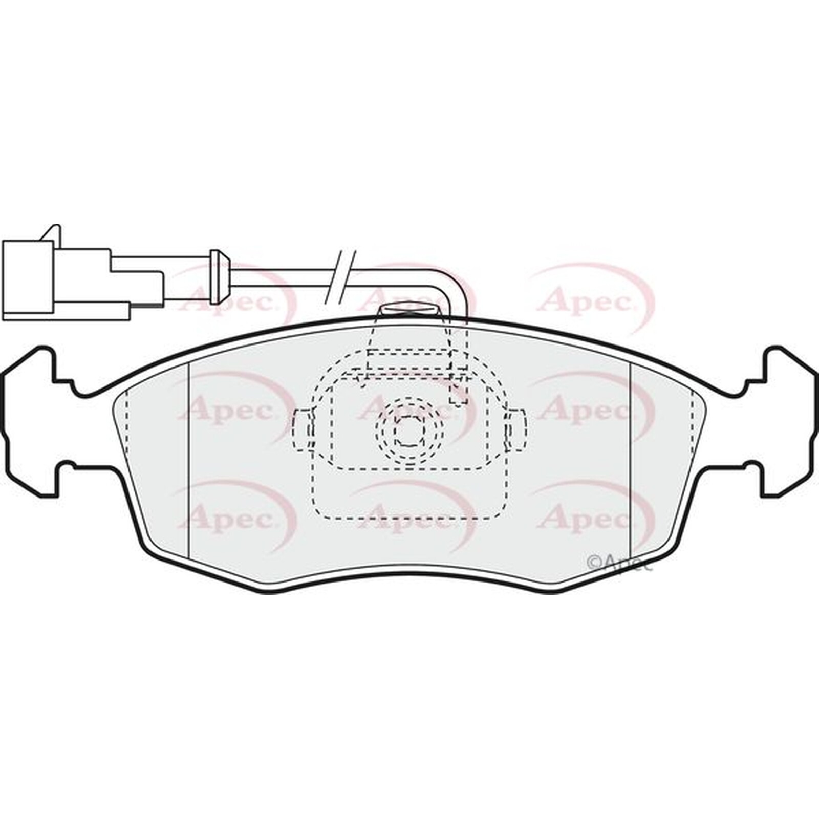 Apec Brake Pads PAD1427 Fits Fiat - Engineered for Performance and Long Life