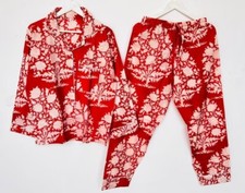 Indian 100 Cotton Floral Print PJ Set Bridesmaid Pajama Set Women Nightwear Suit