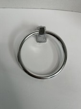 Elegant Contemporary Towel Ring in Chrome finish Capable of holding up to 22 lbs