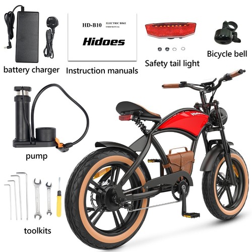 Hidoes B10 20" Fat Tire E-Bike E-Mountain Bike 100OW motor 48V 13Ah battery - Picture 16 of 23