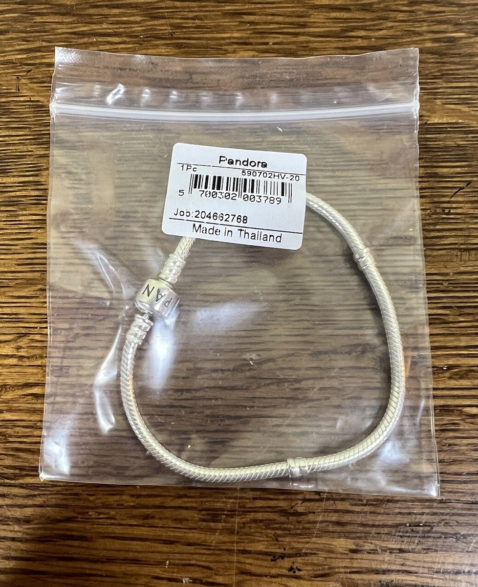 Pandora Jewelry Iconic Snake Chain Charm Sterling Silver Bracelet