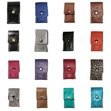 LEATHER Handmade TOOTHPICK HOLDER - You Choose Color new added