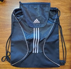 teal adidas drawstring bag