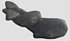 Stone Critters Whale with baby calve 5" Figurine  Whale Lovers 1984 5" long