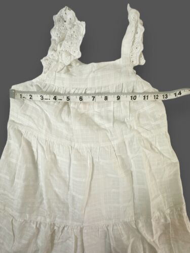 Cat & Jack Girls Chambray A-Line Sun Dress Size S Small 6/7 White - Picture 3 of 6
