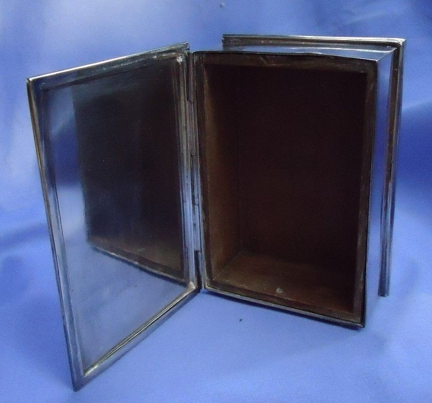 WHIPPET ITALIAN GREYHOUND CHRISTOFLE CIGARETTE BOX BARBOUR SILVER PLT