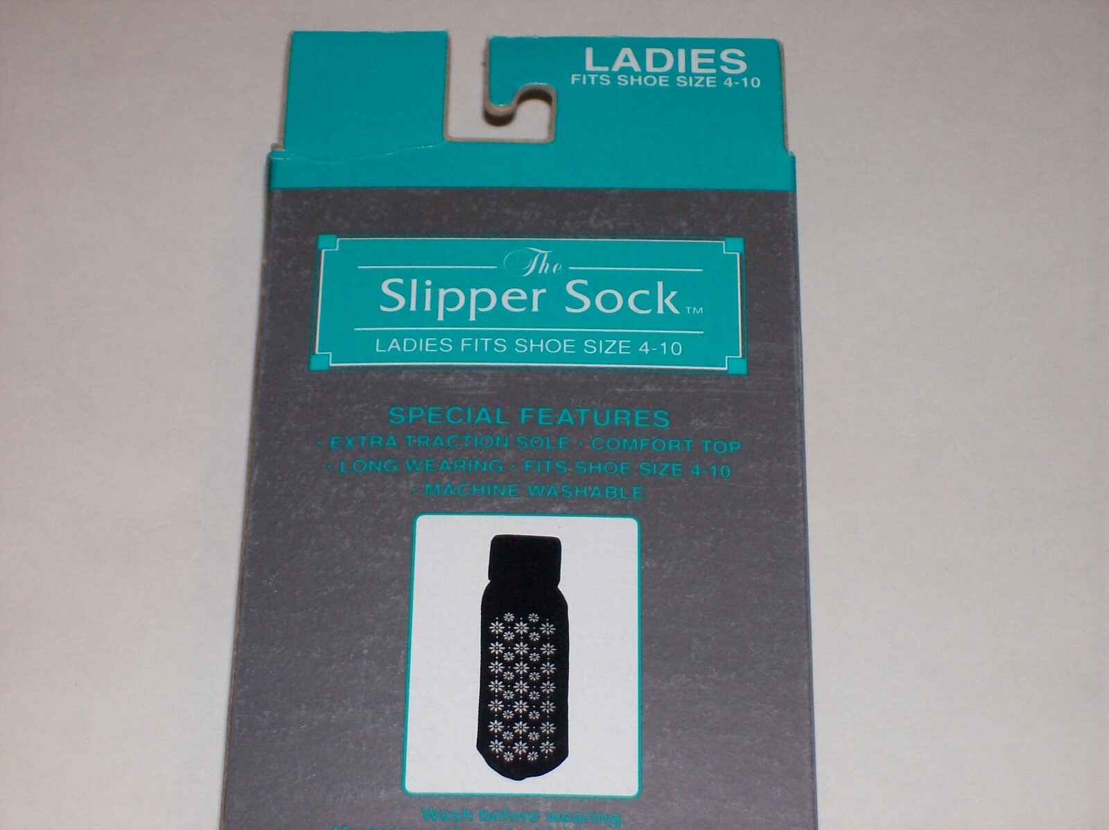 SAOLA Cuff the Slipper Sock scarpa donna taglia 4 10 nero suola extra trazione nuova