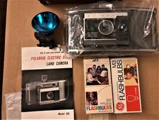 Polaroid Electric Eye Land Camera Model J66 With Original Polaroid Leather Case