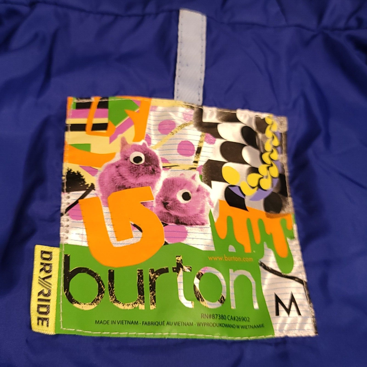 Burton Snowboard Dryride Hooded Jacket Womens Sz M CA26902 RN87380