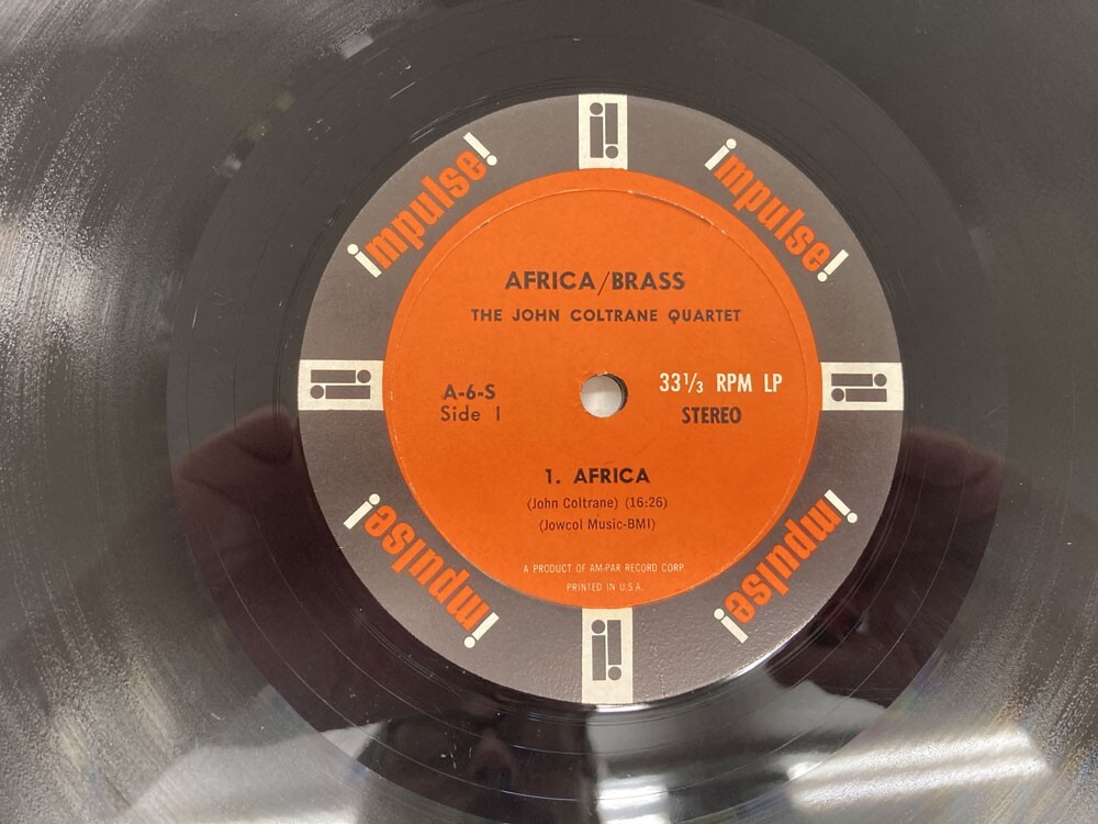 JOHN COLTRANE QUARTET AFRICA BRASS 1961 1st PRESS VINYL 7.0