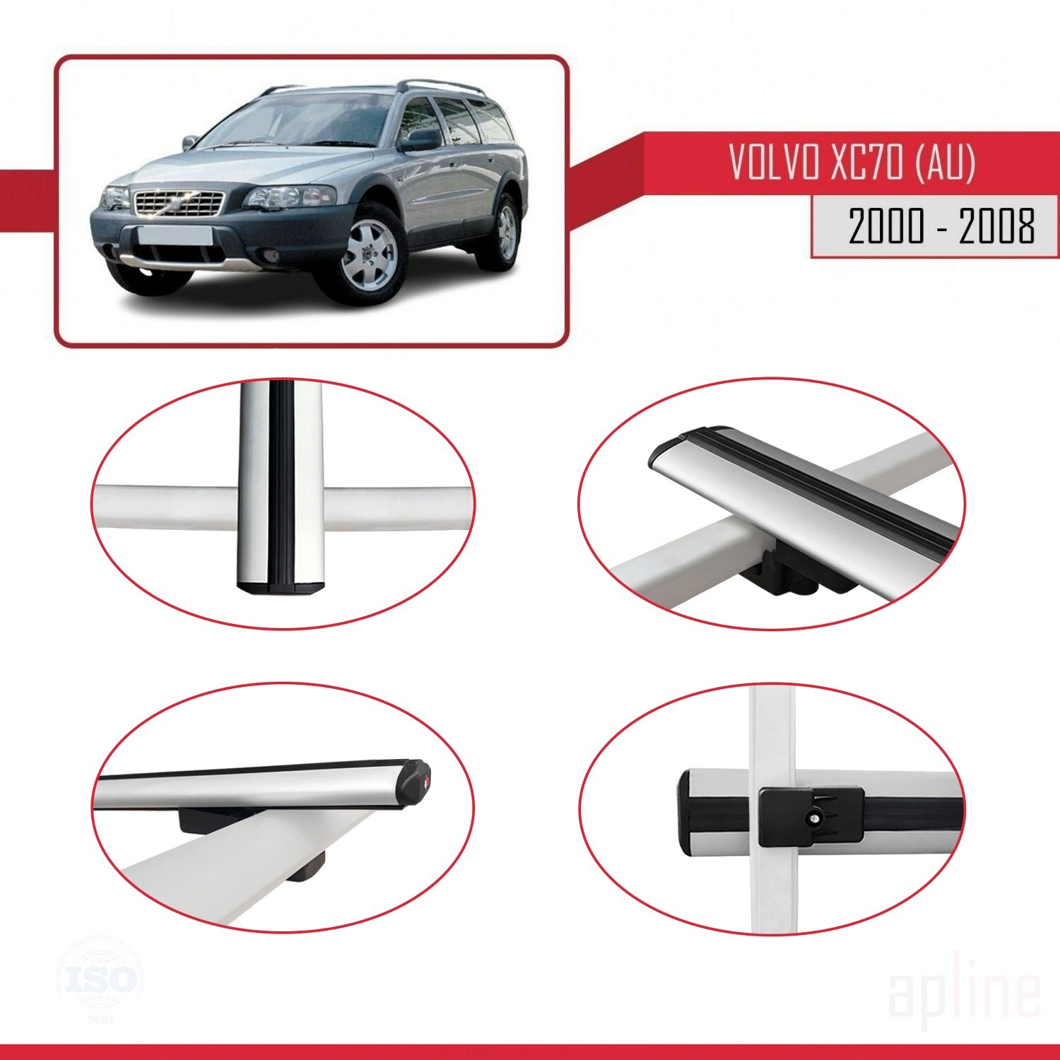 Barres de toit Volvo XC70 résolution manque de place coffre modèle BASIC - 4