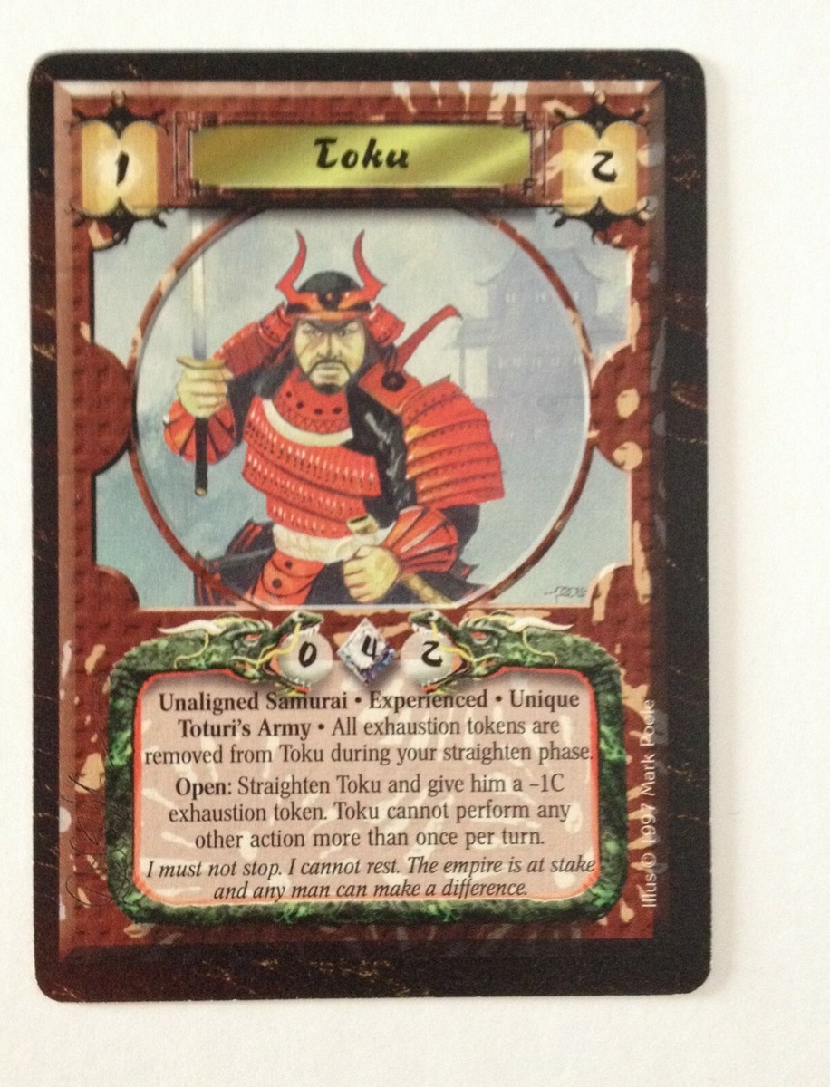 Toku Experienced L5R Legend of the Five Rings CCG Time of Toku Experienced L5R Legend of the Five Rings CCG Time of