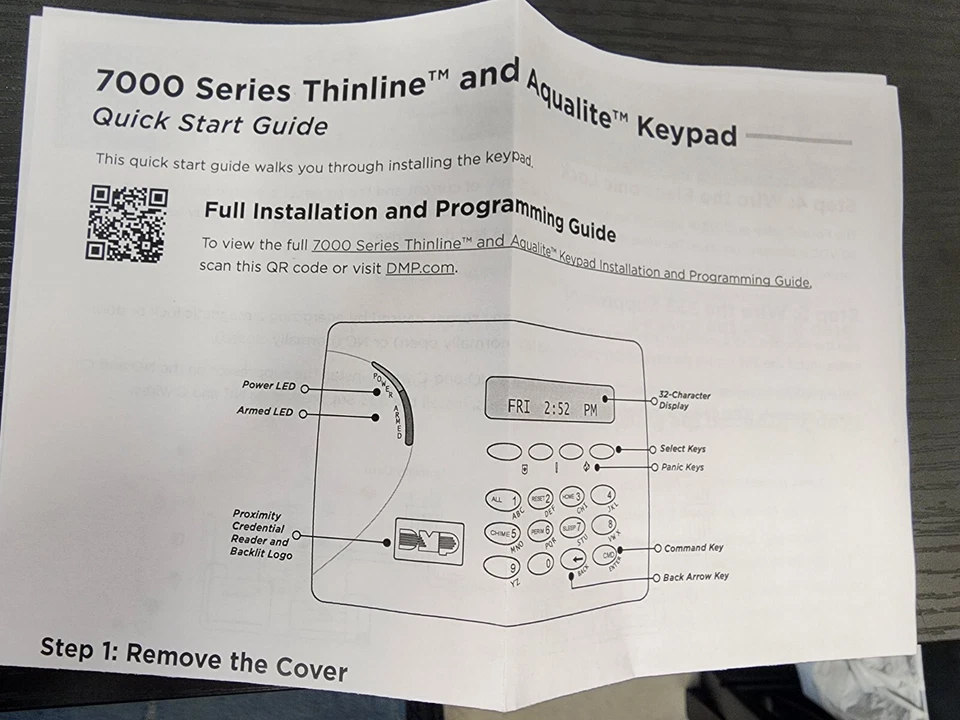 7160-WEVR DMP THIN LCD KYPD, WHT - Image 2 of 4