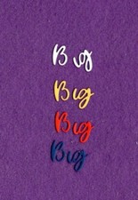 BIG die cuts scrapbook cards