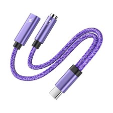 USB-C to 3.5 mm Headphone and Charger Adapter for iPhone 17e 17 Pro Max 16e 1...