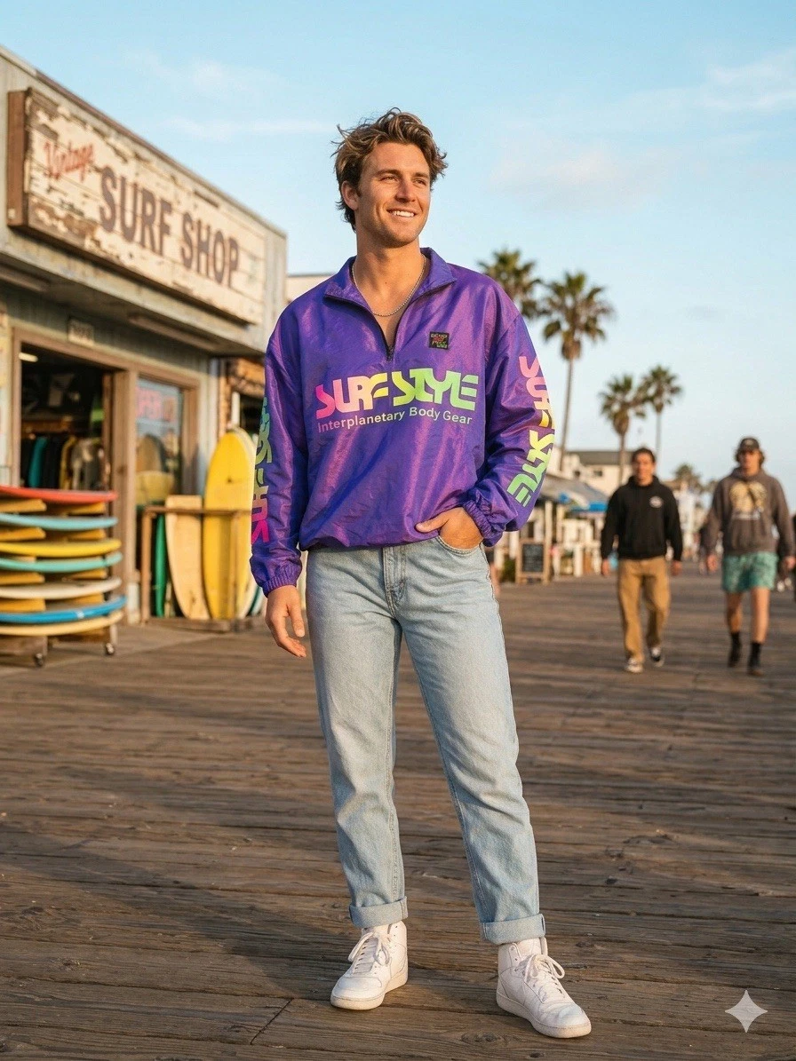 Surf Style Windbreaker Coats, Jackets & Vests for Men for Sale