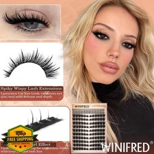 Winifred Wispy Lash Clusters, Cat Eye Spikes, Bottom Lashes, Easy Apply