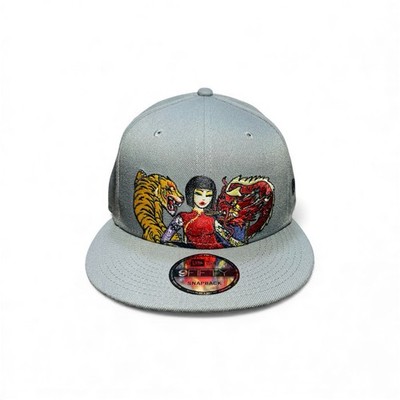 New Era 9FIFTY Tokidoki Snapback Cap Hat Tiger Boss vs Dragon w/ Asian Girl NWOT