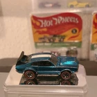 Hot Wheels Mighty Maverick Blue White Restored Car Redlines 1:64 Opening Hood