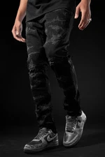 Jordan Craig Men Jeans Slim Fit - Bond Street Denim Jet Black - Ross Collection