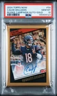 2024 Topps Now NFL Caleb Williams Rookie Campaign ON CARD AUTO Gold SSP 29/50