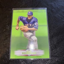 2025 Topps Stadium Club Alex Rodriguez Texas Rangers Lime Green #130 - Rangers