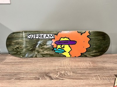 Supreme Gonz Ramm Art Skateboard Deck Green 32'' x 8.25'' Mark Gonzales