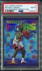 MICHAEL JORDAN 1997-98 TOPPS CHROME SHOOTING STARS REFRACTOR PARALLEL PSA 8 RARE