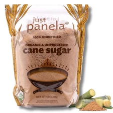 Just Panela Organic Unrefined Cane Sugar 5 Pound Pack of 80 Ounce (Pack 1) 